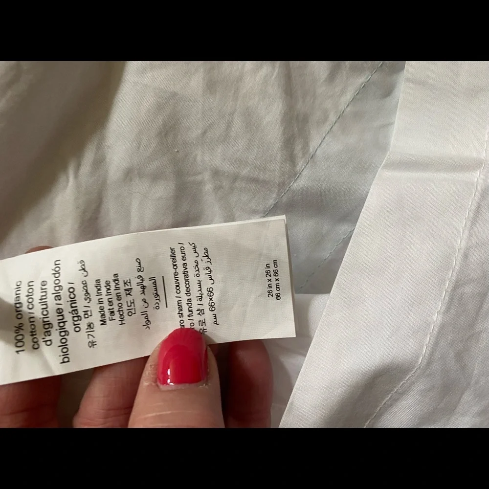 Pottery Barn pillow sham